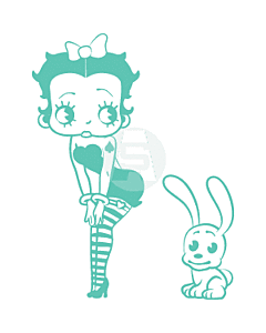 Betty Boop met konijn
