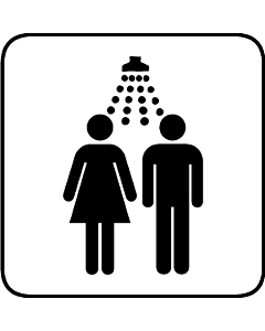 douche sticker pictogram