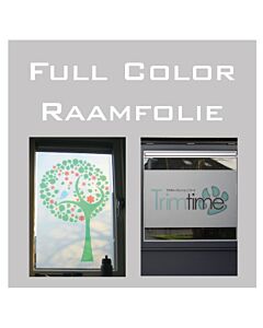 Raamfolie met full color print zelf ontwerpen