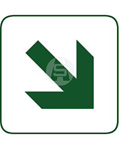 Pictogram Wegwijzer pijl schuin sticker