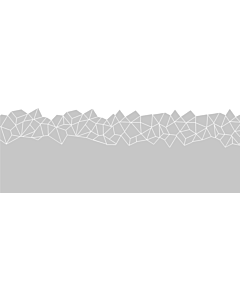 Raamfolie / Glasfolie met geometrische patroonrand op maat gemaakt