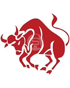 Stier sticker