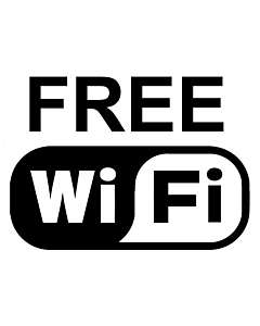 Free wifi sticker