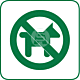 Pictogram Verboden voor honden sticker