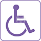 Pictogram Toegankelijk voor invaliden sticker