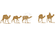 Kamelen caravaan sticker