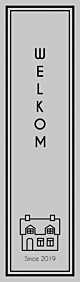 Raamfolie met naam en huisnummer L120-1