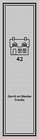 Raamfolie met naam en huisnummer L128-4