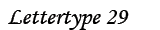 lettertype29
